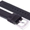 Black Ratio Brand Leather Strap 20mm