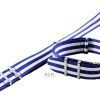 Blue And White Nato Strap 22mm