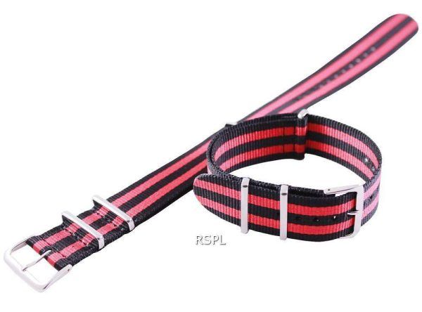 Red And Black Nato Strap 22mm