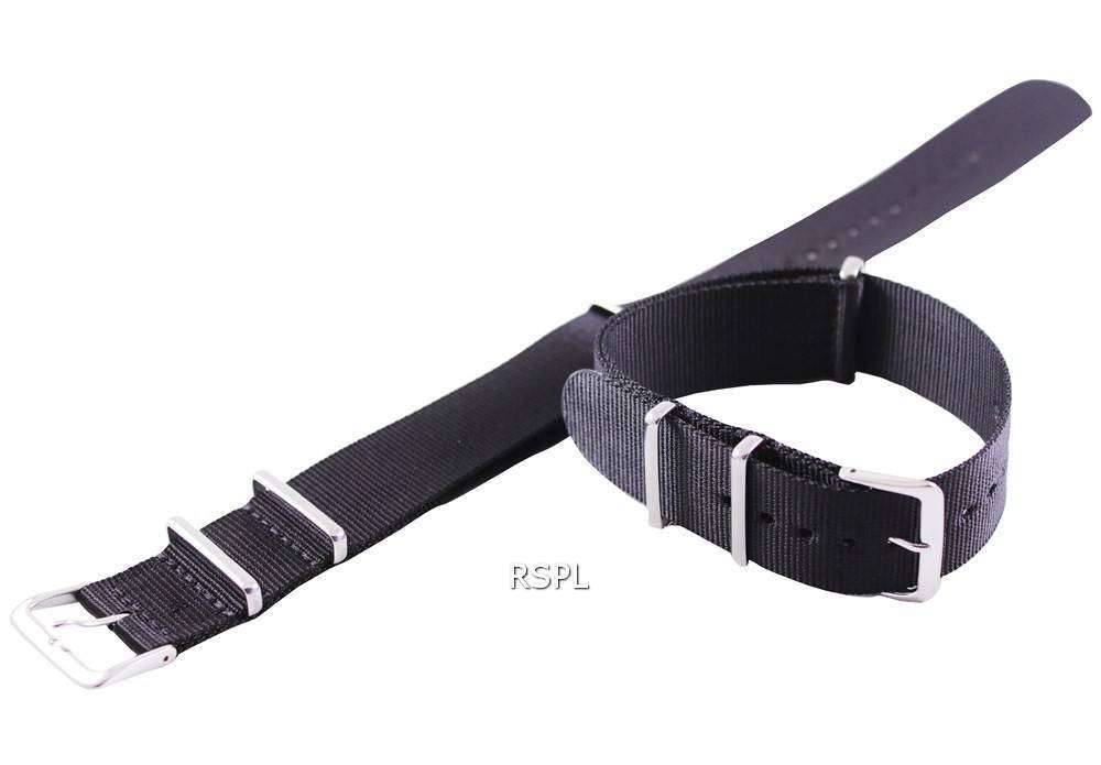 NATO Watch Strap Black 22mm