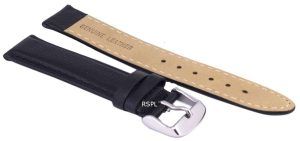 Dark Brown Ratio Brand Leather Strap 18mm